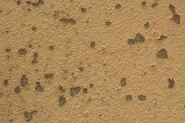 yellow concrete wall