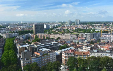 Rideaux velours Bruxelles Vue panoramique de Bruxelles