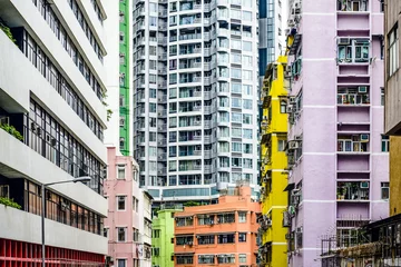 Fotobehang Hong Kong Buildings © SeanPavonePhoto