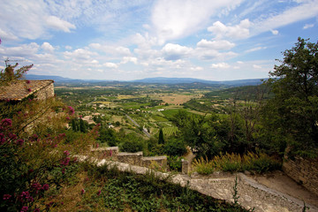 Obraz premium Aerial view of the region of Provence in France