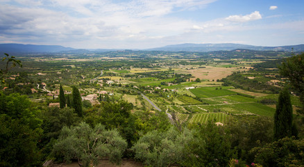 Fototapeta na wymiar Aerial view of the region of Provence in France