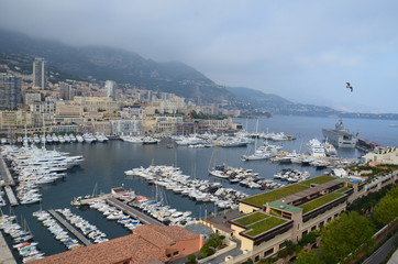 Port de Monaco vue du palais