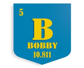 name bobby on shield instead chemical element