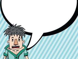 People thinking and peoples talking with dialog speech bubbles