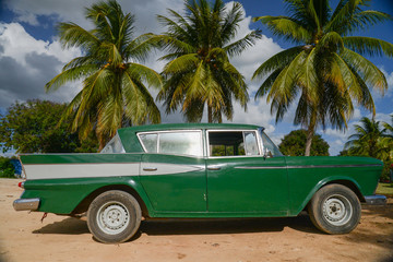 old car on street in Havana Cuba