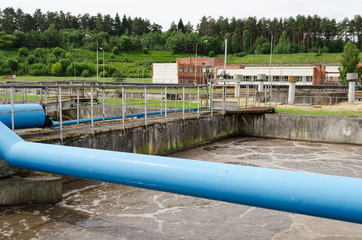 waste sewage water aeration basin bubble