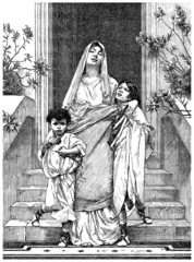 Ancient Rome : Patrician Mother & Children