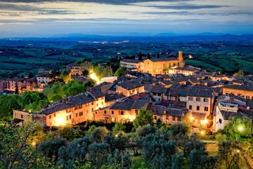 Night view From Tower of San Gimignano - 67248367