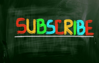 Subscribe Concept