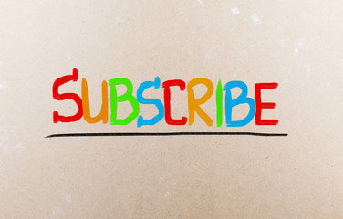 Subscribe Concept
