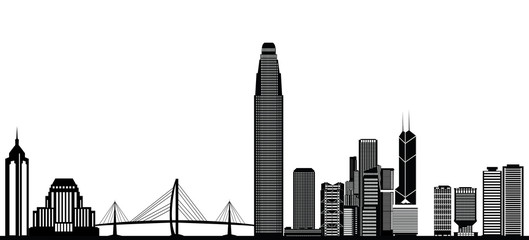 Obraz premium hong kong skyline