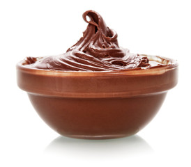 Bowl of chocolate cream