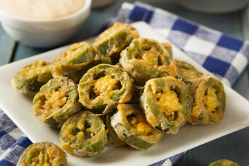 Unhealthy Fried Jalapeno Slices