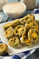 Unhealthy Fried Jalapeno Slices