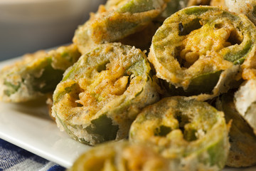 Unhealthy Fried Jalapeno Slices
