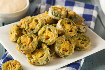 Unhealthy Fried Jalapeno Slices
