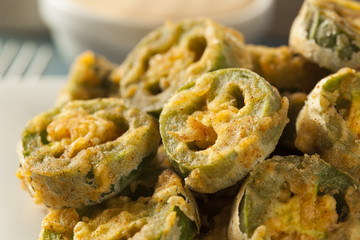 Unhealthy Fried Jalapeno Slices