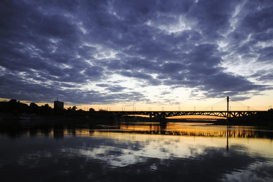 Fototapeta Bridge at night
