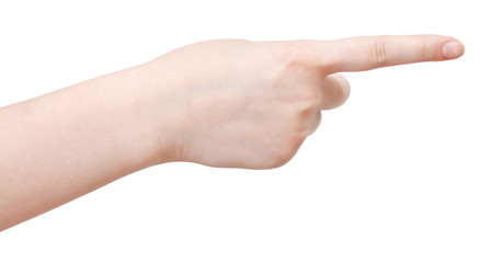 account one - hand gesture