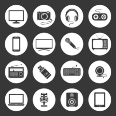 Vector technology icons