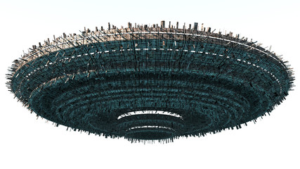 3D Alien UFO © Miguel Aguirre