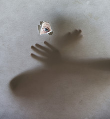 Fototapeta premium eye and shadows