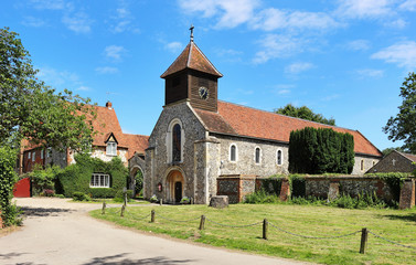 Fototapeta na wymiar An English Village Church and Tower