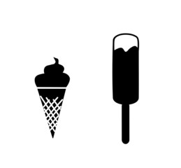 Ice cream icons.