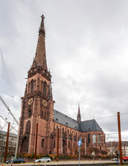 Fototapeta na wymiar Bernhard Church in Karlsruhe, Germany, Baden-Wurttemberg