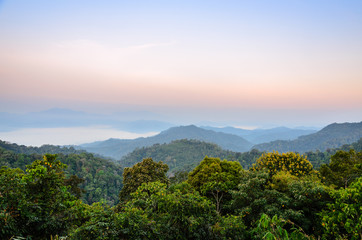 High mountain in the morning