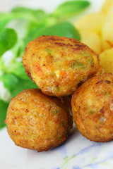 Vegetarian balls, closeup