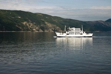 ferry boat in Adriatic Sea