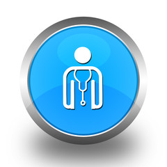 BOUTONS ICONES COLLECTION BLEUE