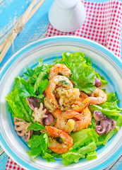 salad with shrimps