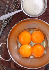 yolks and sugar
