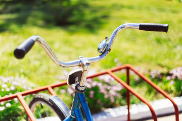 Naklejka na ściany i meble Vintage bicycle detail close up
