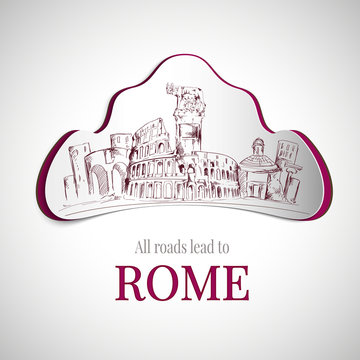 Rome city emblem