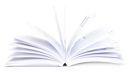Blank book isolated on white