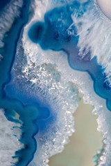 Obraz premium Makro niebieski kamień lapis lazuli