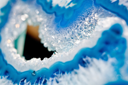 Blue stone lapis lazuli macro
