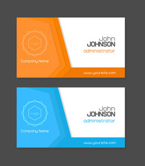 Vector business card template