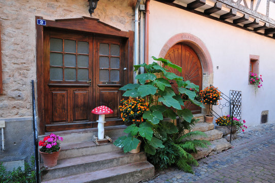 Haut Rhin, The Picturesque Village Of Eguisheim