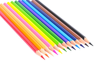 Fototapeta premium Colored Pencil Isolated on White Background.