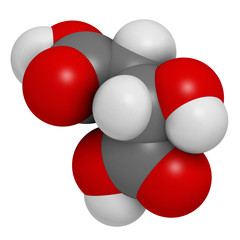 Malic acid organic dicarboxylic acid molecule. 