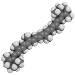 Zeaxanthin yellow pigment molecule.