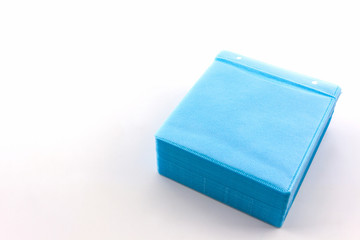 Blue CD paper case.