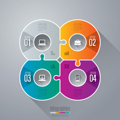 Infographics vector design template.