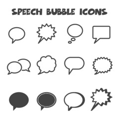 speech bubble icons
