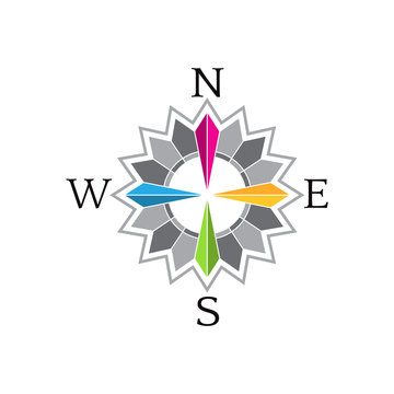 Abstract Compass Rose image .Concept of navigation