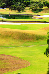 Beautiful golf place with nice background